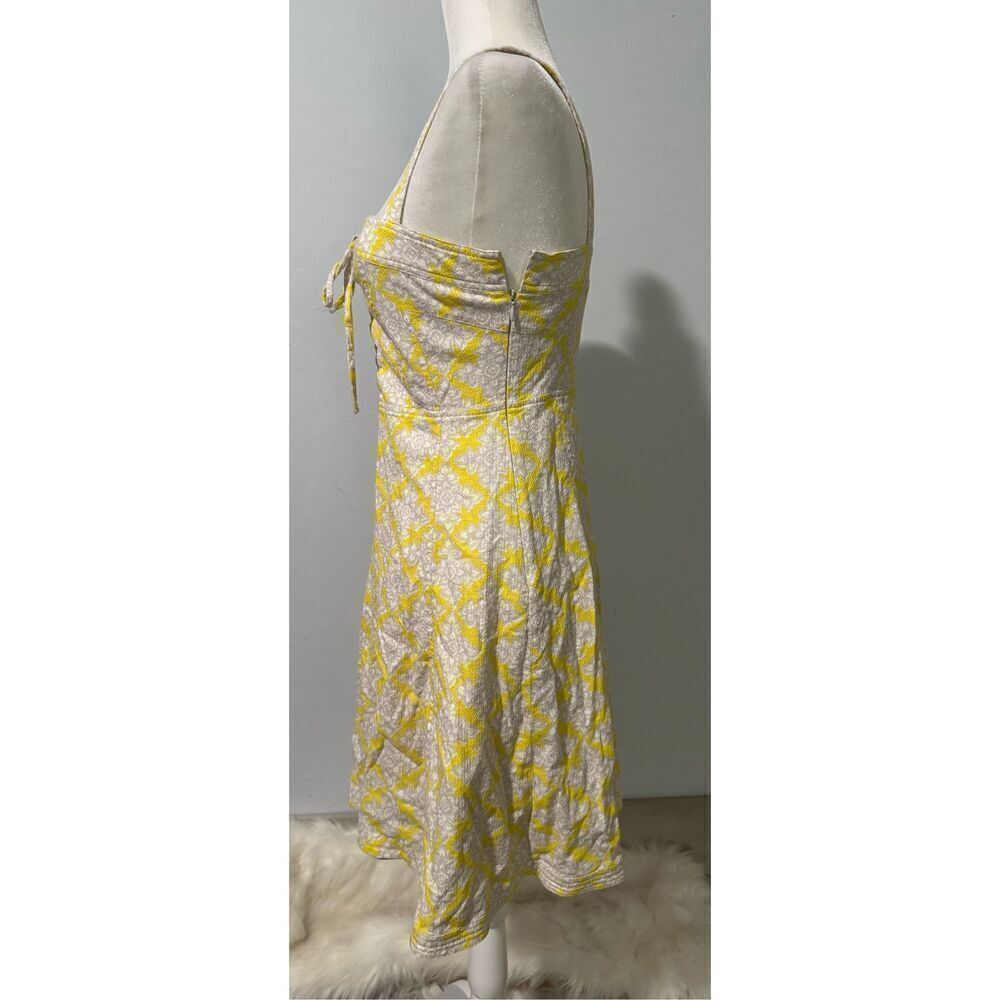 Diane Von Furstenberg luxe lace up henna diamonds print mini dress 6 - Picture 5 of 13